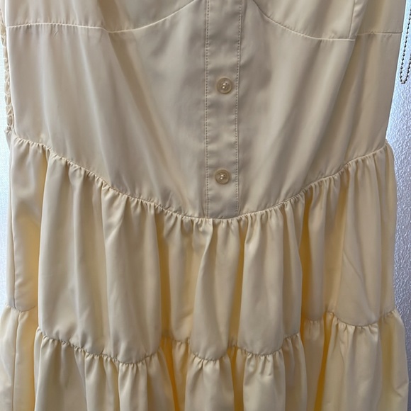 Tazga NWT Sunday Funday Pastel Yellow Spring/Summer Mini Dress - Picture 6 of 17